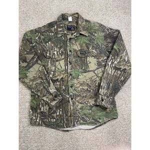 Vintage Rattlers Brand Camo Hunting Jacket Coat Large